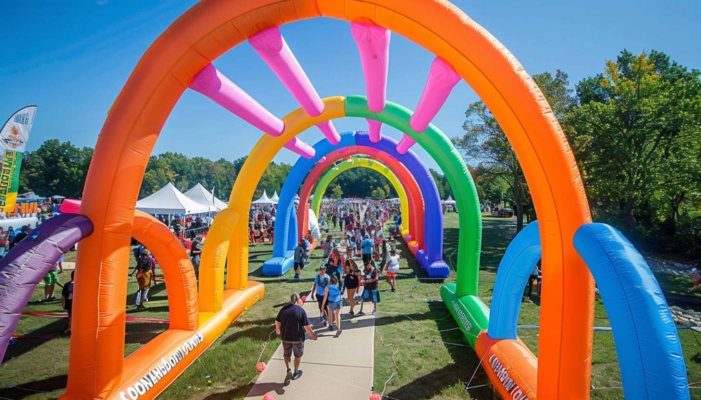 Maximisez votre présence lors d'événements avec des arches gonflables personnalisées